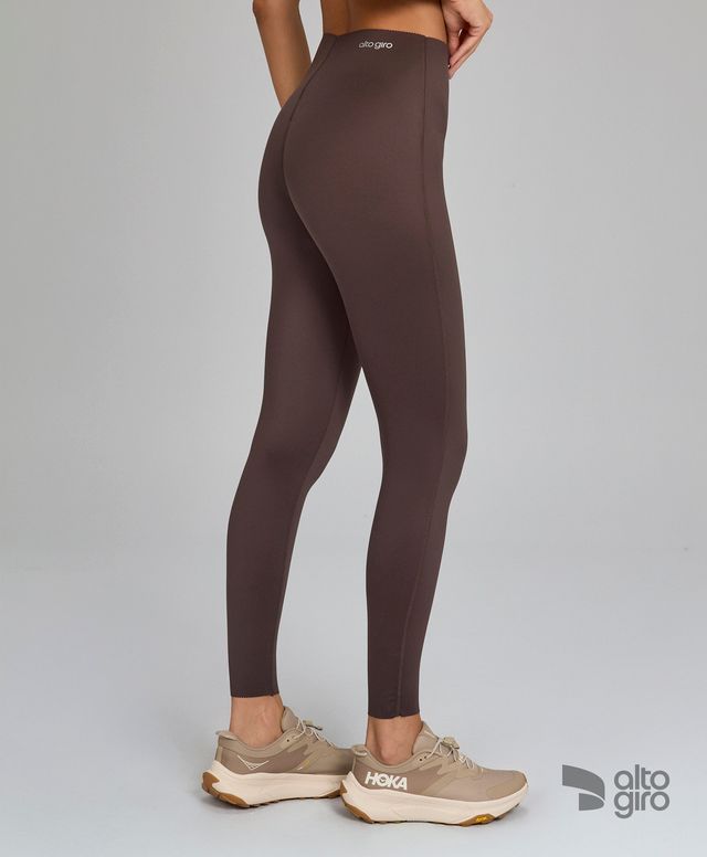 Legging Tech Fit Marrom Intenso Alto Giro