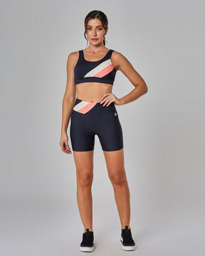 Shorts Tricolor Motion Preto Vestem