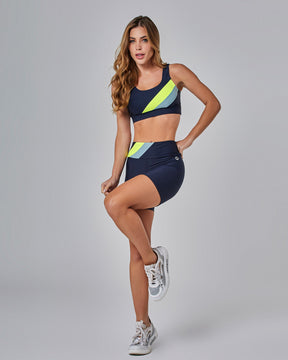 Shorts Tricolor Motion Azul Marinho Vestem