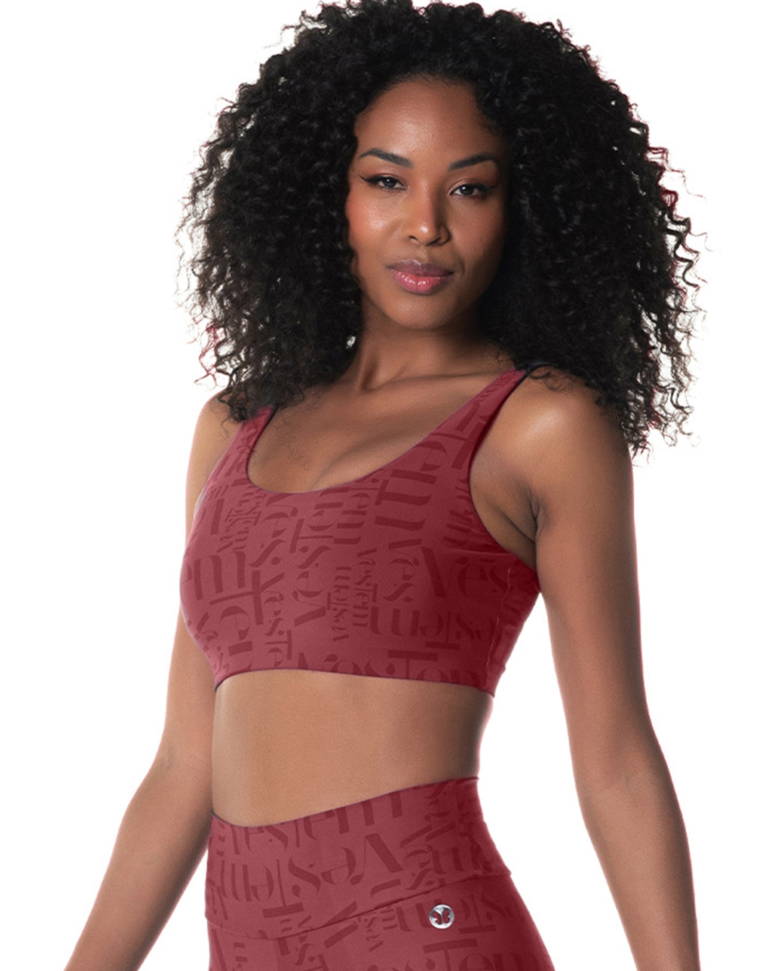 Top Médio Sustentação Logomania Myst Vermelho Vestem