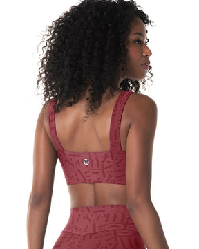 Top Médio Sustentação Logomania Myst Vermelho Vestem