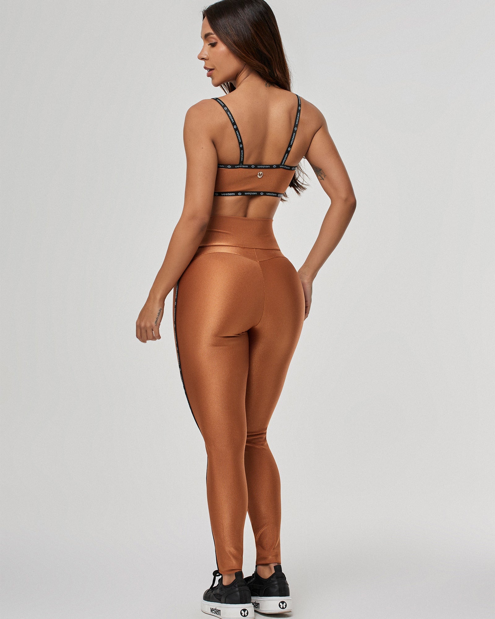 Legging Fusô Hype Marrom Conhaque Vestem