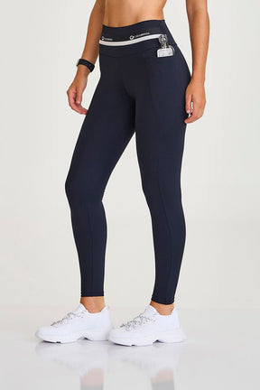 Legging Pro Com Elástico No Cos e Bolso Preto Caju Brasil