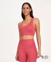 Top Costas Anatomica Vermelho Romã Alto Giro