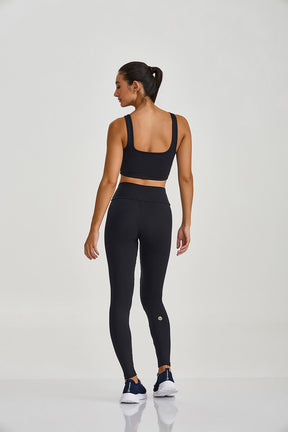 Legging Maxxi Com Detalhe Preto Caju Brasil