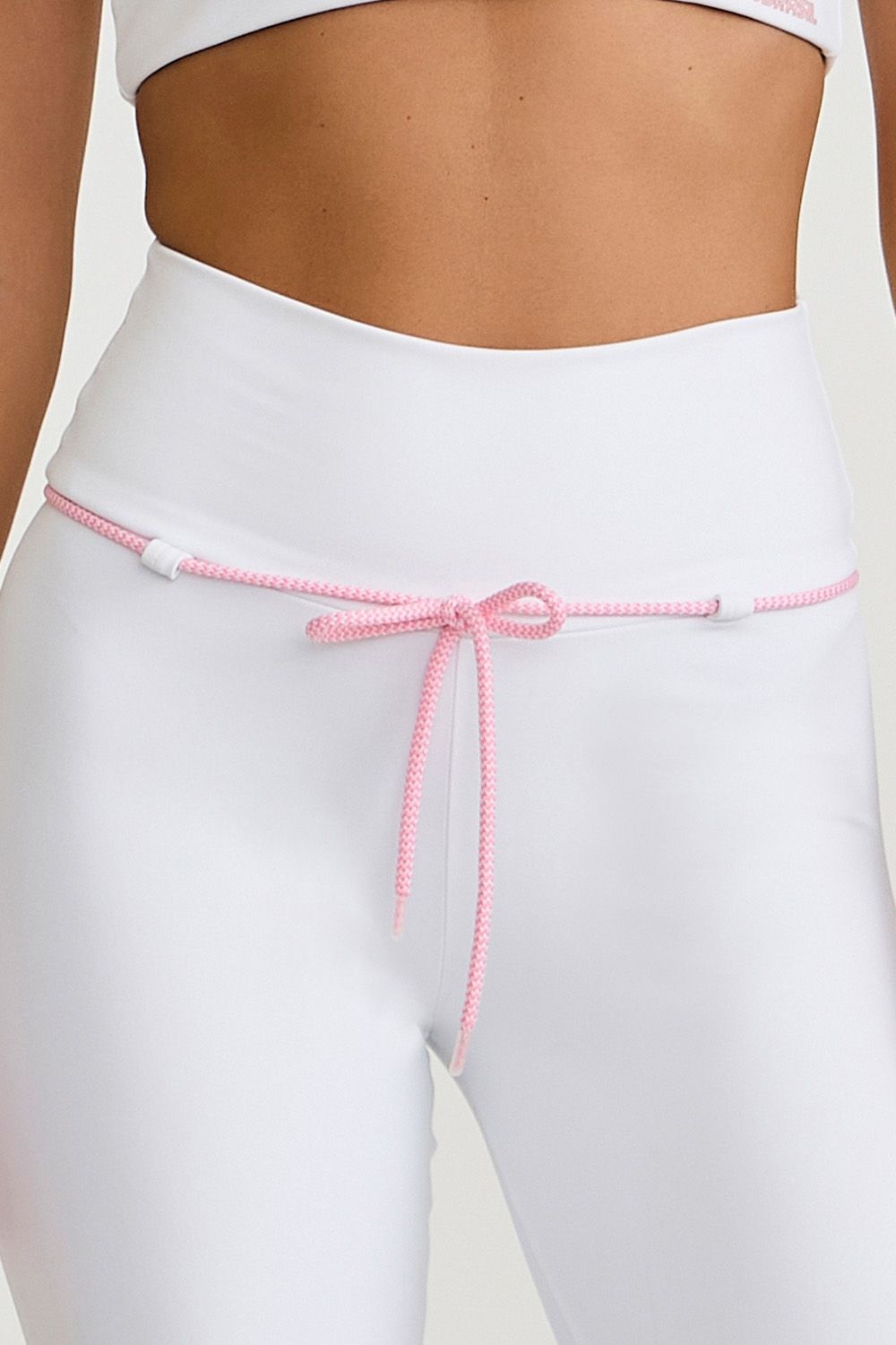 Legging Com Cadarço Branco Caju Brasil