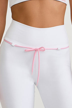 Legging Com Cadarço Branco Caju Brasil