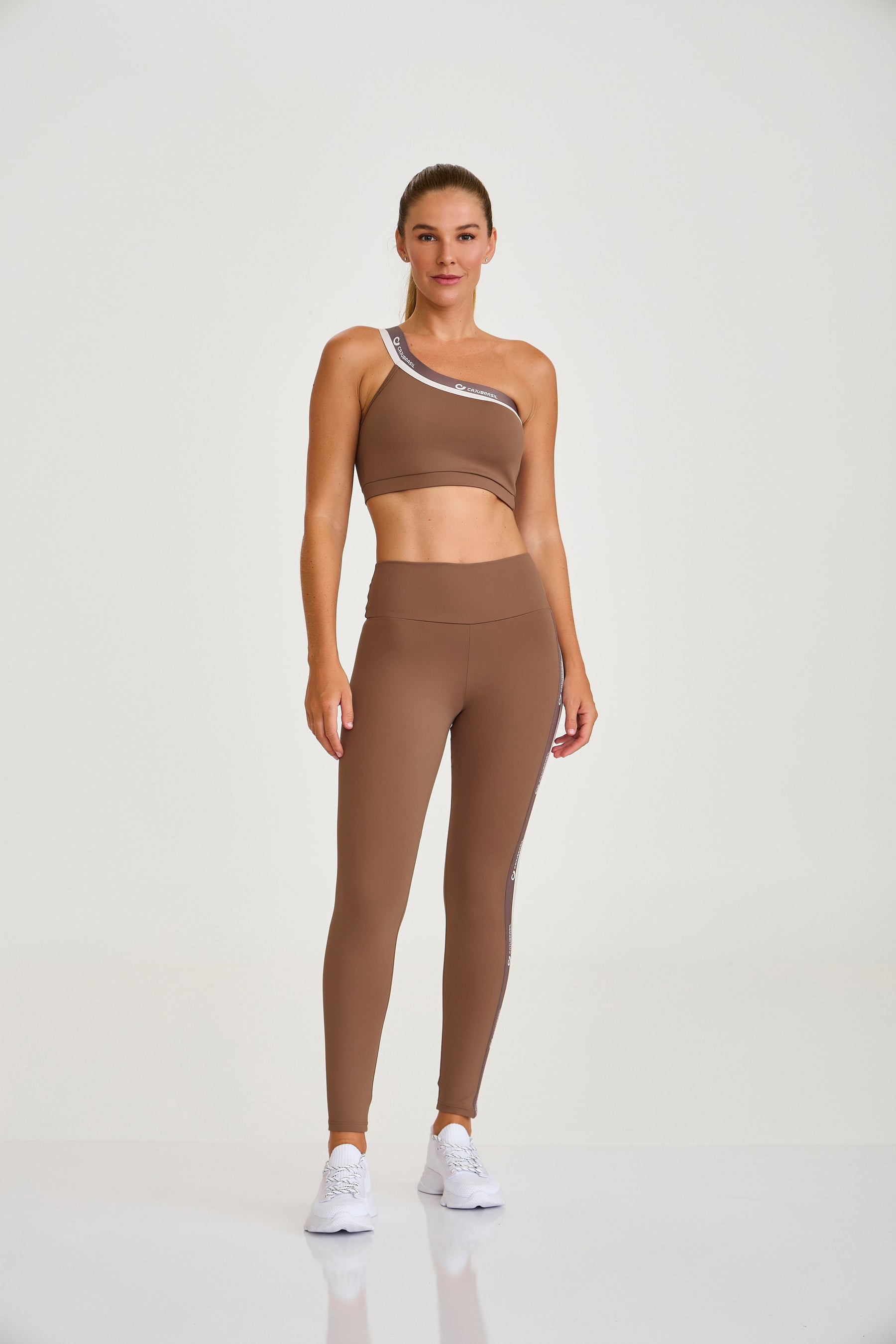 Legging Com Elastico Personalizado Marrom Caju Brasil