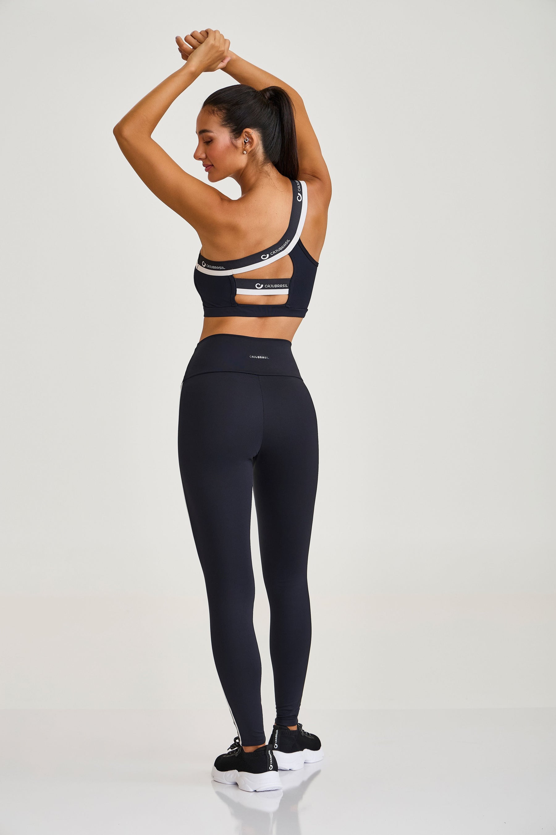 Legging Com Elastico Personalizado Preto Caju Brasil