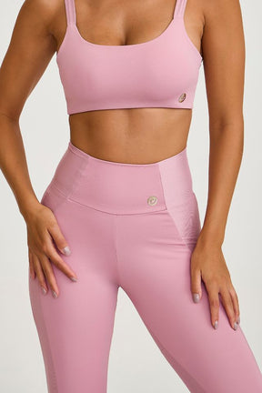 Legging Pro Essencial Rosa Quartzo Caju Brasil
