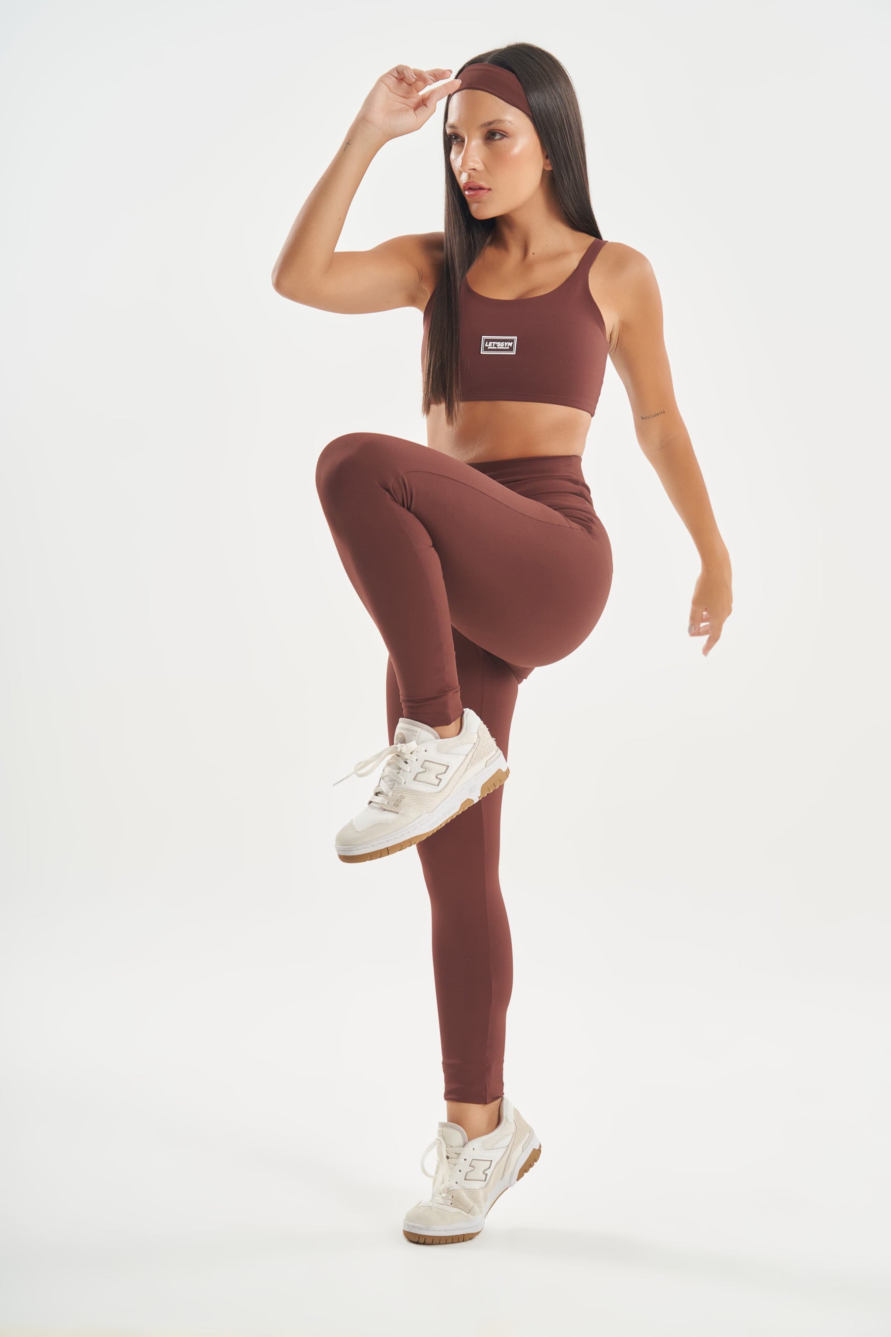 Top Basic Colors Marrom Lets Gym