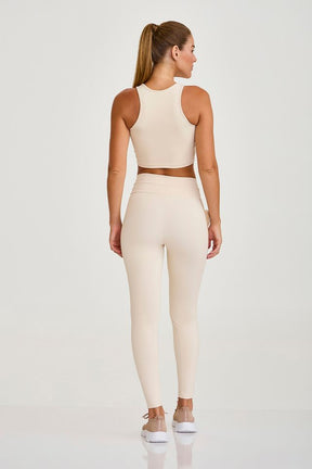 Top Cropped Nakay Barra Assimetrica Off White Caju Brasil