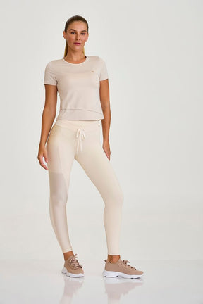 Blusa Blocksun Dry Assimetrica Off White Caju Brasil