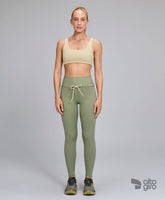 Legging Com Bolsos e Cordão Verde Alecrim Alto Giro
