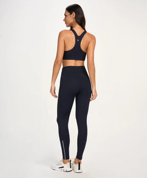Legging Laser Bolso E Refletivos Preto Alto Giro