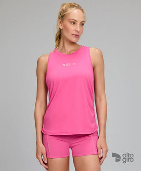 Regata Alongada Lateral Franzida TN AG Rosa Doce Alto Giro