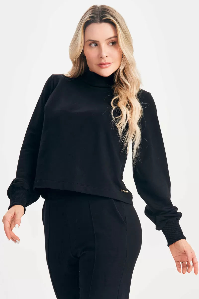 Conjunto Blusa e Calça Core Preto Lets Gym