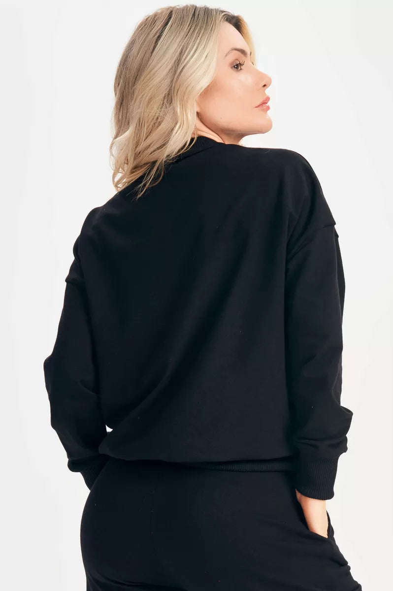 Conjunto Blusa e Calça Jogger Relax Preto Lets Gym