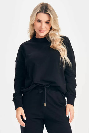Conjunto Blusa e Calça Jogger Relax Preto Lets Gym