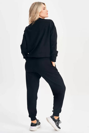 Conjunto Blusa e Calça Jogger Relax Preto Lets Gym