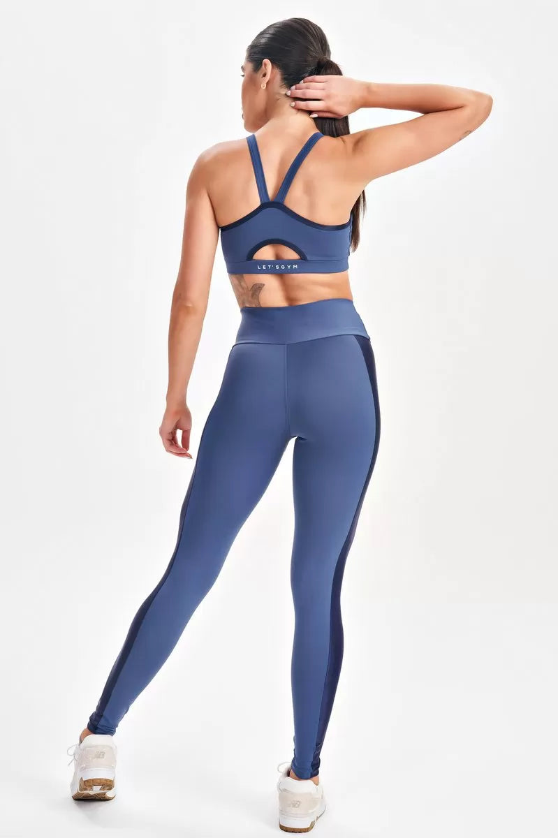 Top Dark Azul Marinho Lets Gym
