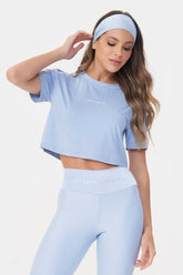 Cropped Lets Basic Azul Lets Gym
