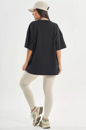 Camiseta Oversized Presence Preto Lets Gym