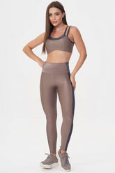 Legging Equilibrium Castanho Lets Gym
