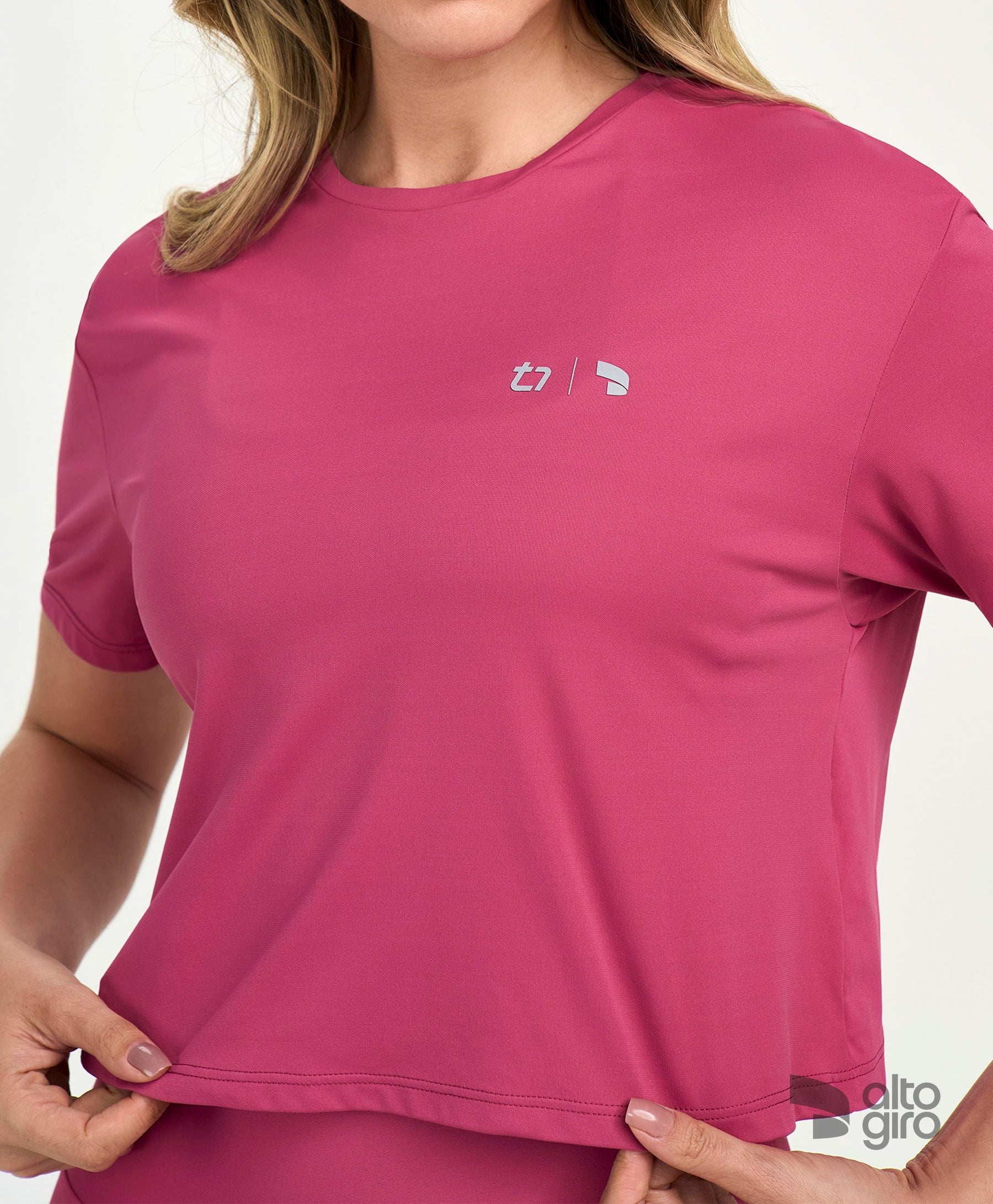 T-shirt Tulipa Tn AG Rosa Escuro Alto Giro