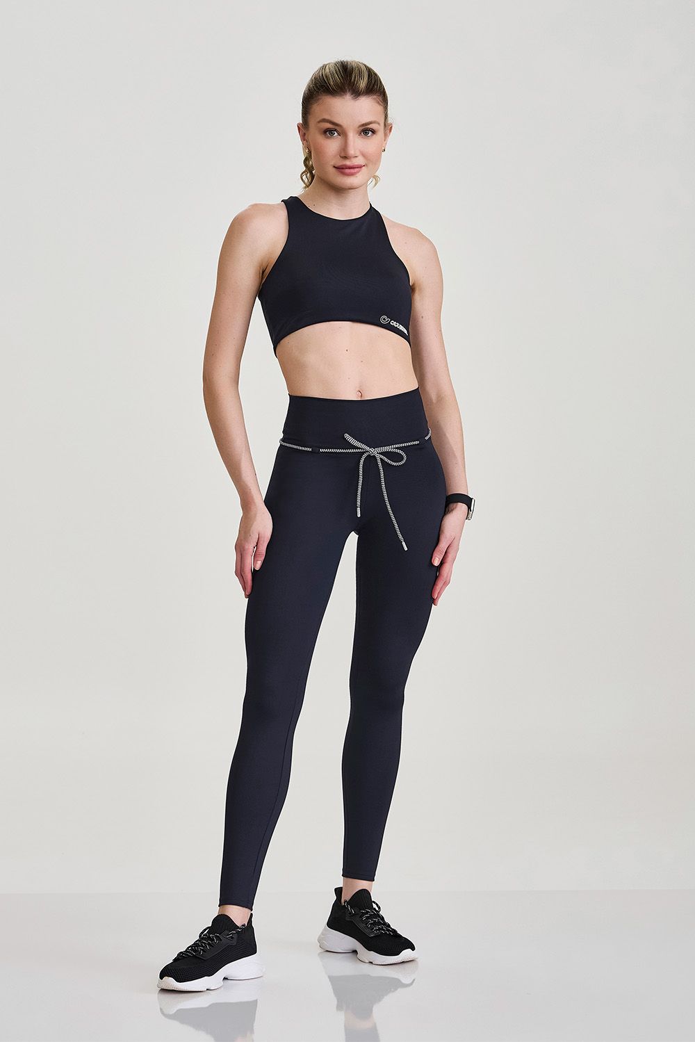 Legging Com Cadarço Preto Caju Brasil