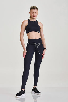 Legging Com Cadarço Preto Caju Brasil