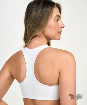 Top Costas Nadador Essential Off White Alto Giro