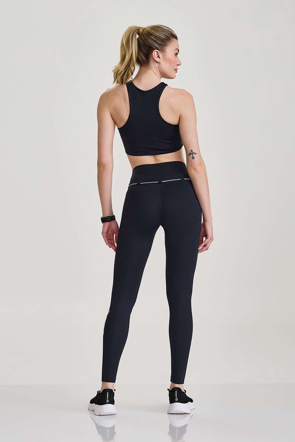 Legging Com Cadarço Preto Caju Brasil