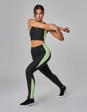 Legging Fuso com Recortes Connect Preto Vestem