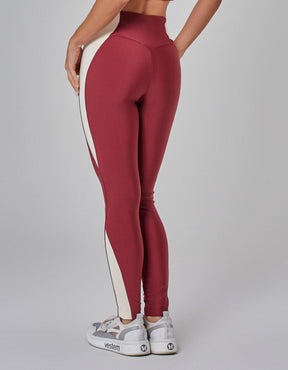 Legging Fuso com Recortes Connect Vermelho Vestem