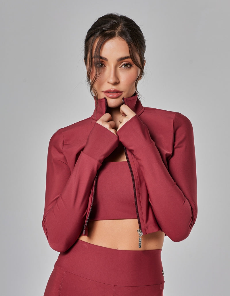 Jaqueta Cropped Focus Vermelho Vestem
