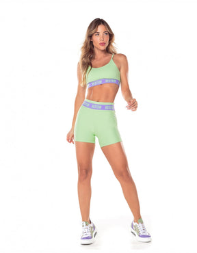 Shorts Cós Elastico Hera Verde Menta Vestem