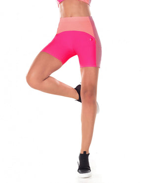 Shorts com Bolsos Laterais Waves Pink Neon Vestem
