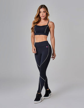 Legging Fusô com Recortes Link Preto Vestem