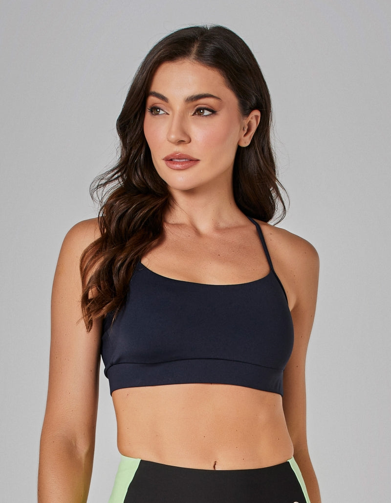 Top Alças Finas Cosmic Preto Vestem