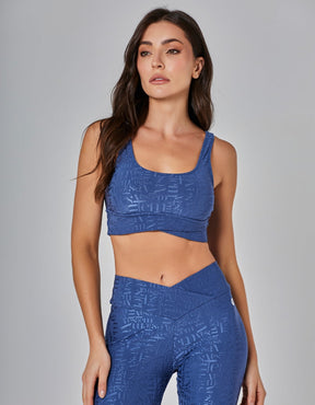 Top Alta Sustentação Winner Azul Jeans Vestem