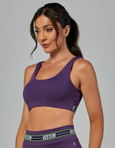 Top Alta Sustentação Elástico Impulse Roxo Ametista Vestem