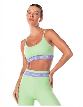 Top Elástico Personalizado Hera Verde Menta Vestem