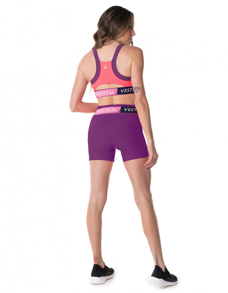 Shorts Bold Roxo Vestem