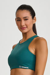 Top Com Silk Verde Caju Brasil
